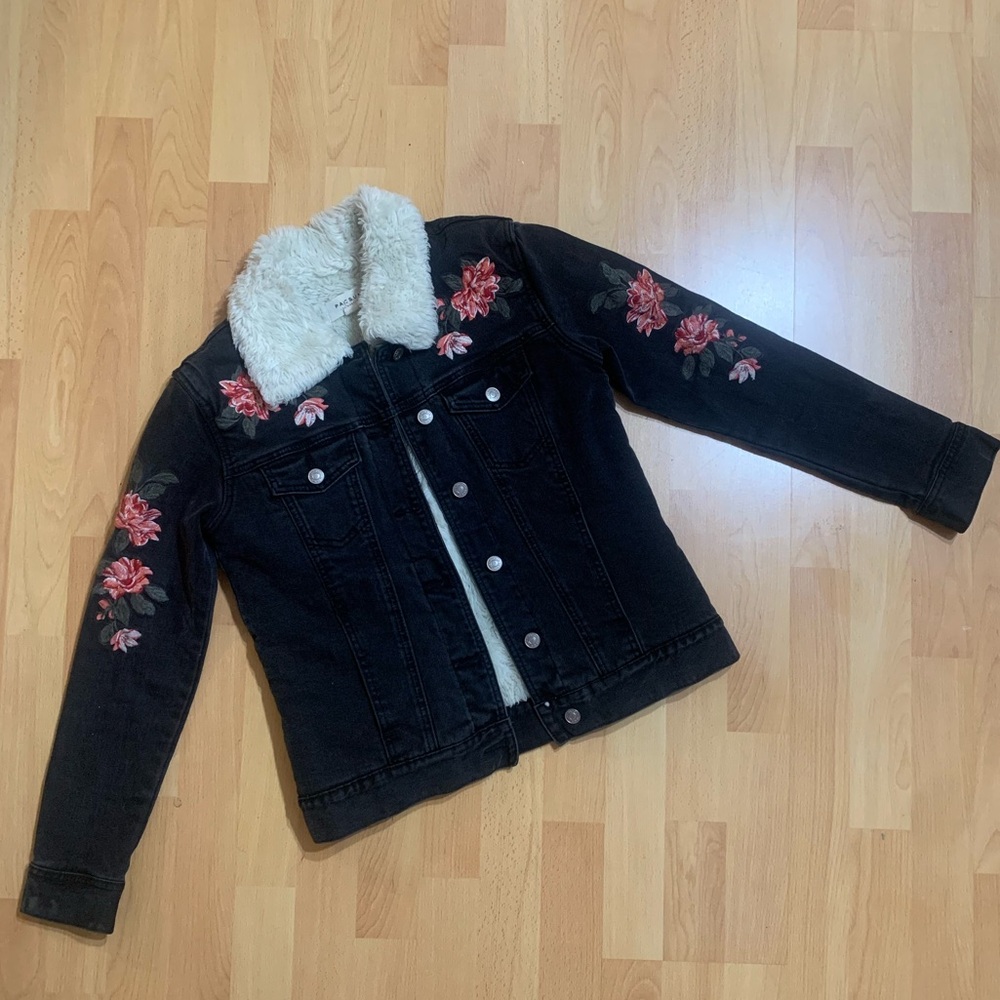 Pacsun Fur Denim Jacket